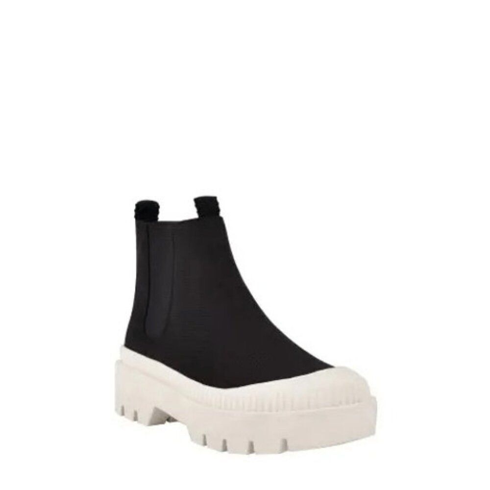 Marc Fisher Libbi Luggsole Chunky Boots size 8 Black Chelsea
